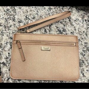 Rose Gold Kate Spade Wristlet Wallet